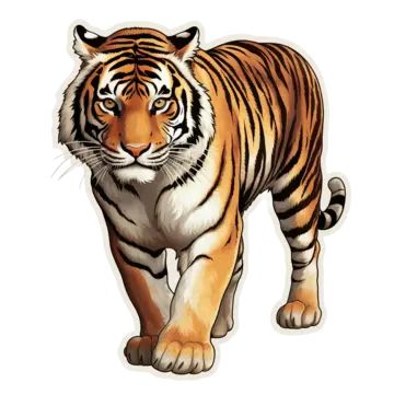 adesivo,tigre,animais selvagens,desenho animado,animal,fera,cabeça de tigre,tigre de bengala,bonitinho,tigre de desenho animado,tigre siberiano,dia mundial do tigre,grande tigre,feliz ano do tigre,floresta,encantador,animais pequenos,no mundo todo,dia do tigre,coleção,ano novo,nova primavera,dominador,tendência,bordado,vestuário,decoração Moana Bebe, Bengal Tiger, Png Download, Auburn, Creative Fabrica, Lei, Png Images, Sofia, Elephant