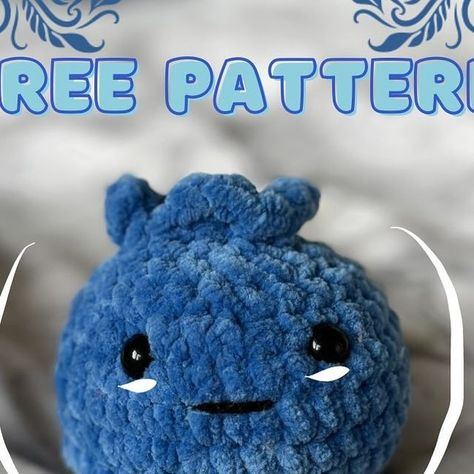 Abbie on Instagram: "FREE CROCHET BLUEBERRY PATTERN🥰🥰 this was available on my Etsy but I’ve decided to make it free 🫐   Hope you all enjoy and please tag me if you make one!   #freepattern #crochetpattern #crochet #amigurumipattern #crochetblueberry #amigurumiblueberry #blueberry" Crochet Blueberry Pattern, Crochet Blueberry, Blueberry Pattern, Chunky Crochet, Crochet Patterns For Beginners, Amigurumi Free, Amigurumi Free Pattern, Crochet For Beginners, Pillow Pattern