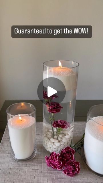 Pearl Floating Candles, Floating Candle Pearl Centerpieces, Foton Pearled Candle, Holiday Floating Candle With Water Beads, Clear Water Beads Floating Candles, Pearl Candle, Floating Candle Centerpieces, Rock Decor, Floating In Water