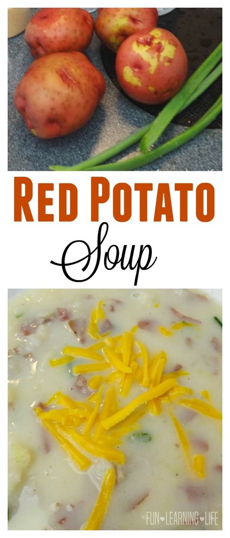 Red Potato Soup Recipe Red Potato Soup, Dairy Free Potato Soup, Baked Potato Soup Recipe, Red Potato Recipes, Best Potato Soup, Slow Cooker Potato Soup, Red Potato, Potato Soup Easy, Potato Soup Crock Pot