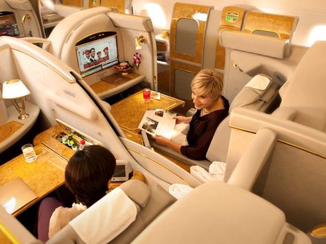 Best First Class Airline, Airline Amenities Kits, First Class Airline, Flying First Class, Airline Seats, Amenity Kits, First Class Flights, First Class Seats, Emirates Airline