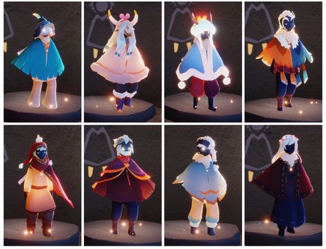 Cute Sky Cotl Outfits, Sky Cotl Outfit, Sky Cotl Outfit Ideas, Sky Character, Sky Outfit, Sky Clothing, Sky Games, Sky Cotl, Child Of Light