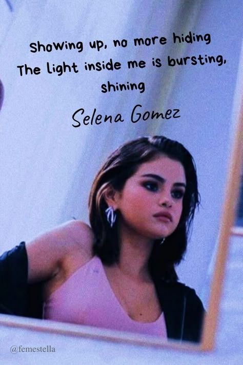 Quotes Selena Gomez, Quotes Inspirational Aesthetic, Selena Quotes, Selena Gomez Songs Lyrics, Selena Gomez New Song, Selena Lyrics, Selena Gomez Quotes, Inspirational Aesthetic, Selena Gomez Wallpaper