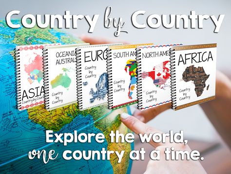 Country by Country World Geography Curriculum - 1+1+1=1 6th Grade Reading List, World Geography Lessons, Homeschool Geography Curriculum, Geography Printables, Middle School Geography, Homeschool Lesson Planner, Montessori Geography, 6th Grade Social Studies, Homeschool Lesson Plans