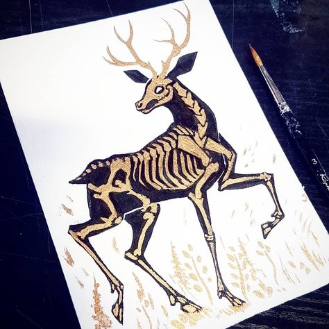 ✞it wont matter once you're dead✞ Deer Skeleton, Art Bizarre, Skeleton Drawings, Animal Skeletons, Deer Art, Skeleton Art, Creature Drawings, A Deer, Creepy Art