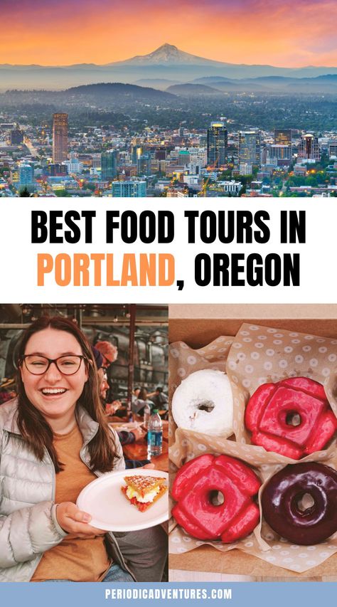 These are the best Portland Oregon food tours including coffee, donuts, pizza, and more and in neighborhoods like Downtown, Northwest District, along Mississippi Avenue, and more! Portland Oregon Food, Seattle Weekend, Arizona Winter, Downtown Portland Oregon, Portland Food, Los Angeles Parks, Magic Theme, Coffee And Donuts, Downtown Portland