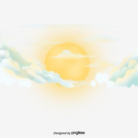 Sun Cloud Illustration, Clouds Png, Weather Cloud, Cartoon Sun, Cloud Illustration, Sun Clouds, Watercolor Sky, Sun And Clouds, Cloud Drawing