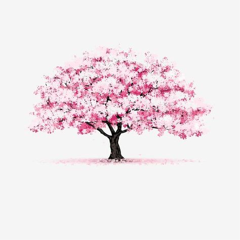 Beautiful cherry blossom tree isolated ... | Premium Vector #Freepik #vector #flower #wedding #floral #tree Texture Painting Techniques, Japan Sakura, Tree Icon, Mandala Art Therapy, Cherry Blossom Background, Spring Background, Sakura Tree, Stylist Tattoos, Sakura Flower