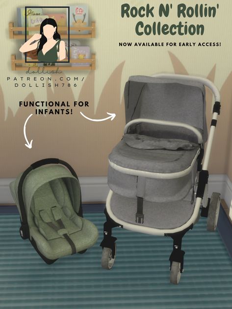 Sims 4 Infant Car Seat, Sims 4 Cc Stroller Patreon, Stroller Cc Sims 4, Sims 4 Cc Patreon Free Shoes, Sims 4 Functional Carseat, Sims 4 Stroller Mod, Infant Stroller Sims 4, Sims Patreon Furniture, Sims 4 Cc Functional Stroller