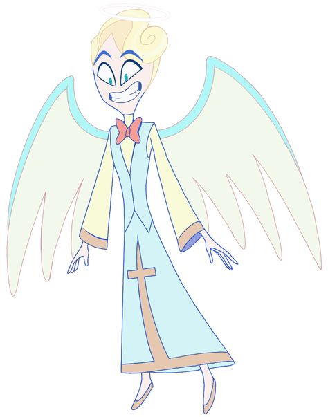 Saint Peter Hazbin Hotel, Turquoise Eyes, Saint Peter, St Peter, To Heaven, San Pedro, An Angel, Hazbin Hotel, Demon Slayer