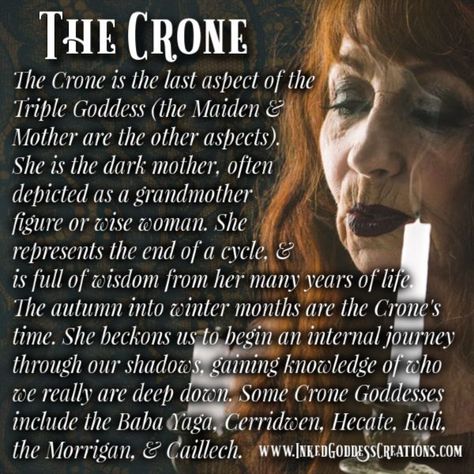 The Crone, Maiden Mother Crone, Hecate Goddess, Witch Spirituality, Eclectic Witch, Witchcraft Spell Books, Witch Magic, Modern Witch, Wiccan Spells