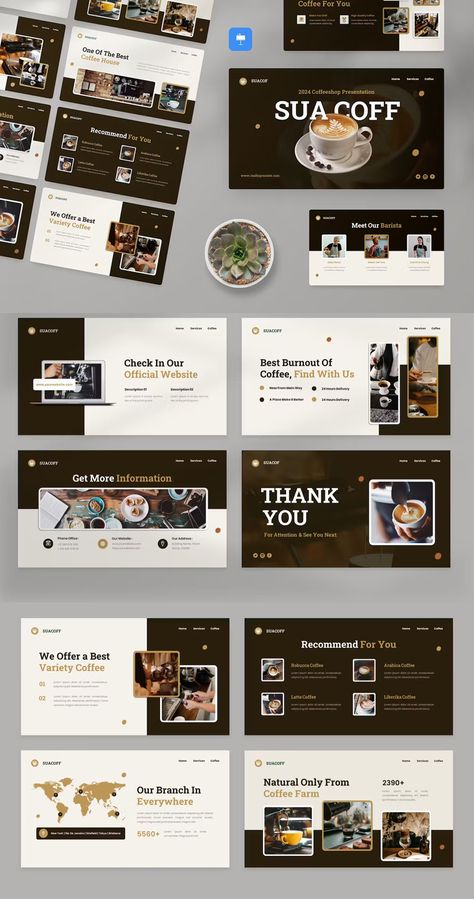 Coffee Ppt Template, Cafe Lifestyle, Coffee Presentation, Coffee Meeting, Lecture Notes, Corporate Presentation, Powerpoint Presentation Design, Coffee Service, Presentation Slides Templates