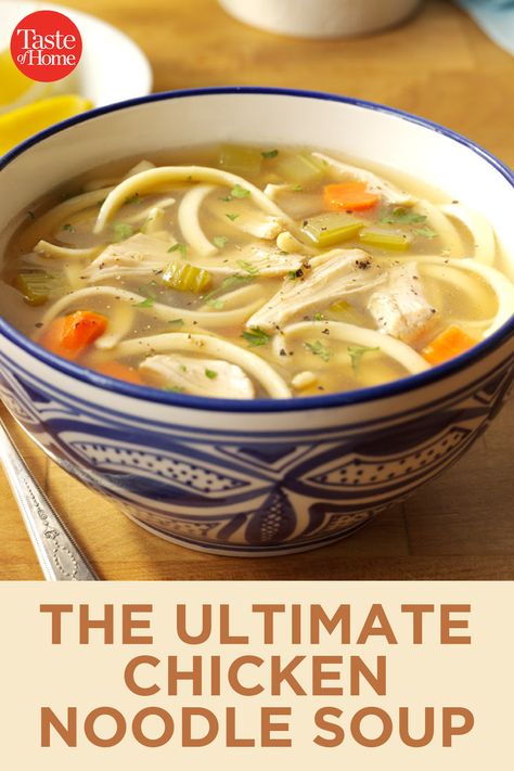 Ultimate Chicken Noodle Soup, Instant Pot Chicken Noodle, Asian Chicken Noodle Soup, Best Chicken Noodle Soup, Chicken Noodle Soup Crock Pot, Slow Cooker Creamy Chicken, Creamy Chicken Noodle Soup, Chicken Noodle Soup Recipe, Comfort Food Chicken