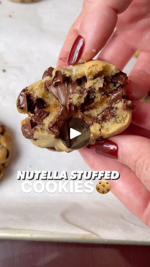 Nutella Stuffed Cookies, Erin Lives Whole, Stuffed Cookies, Nutella Cookies, 2023 Christmas, Crowd Pleaser, Holiday Cookies, Christmas Desserts, Tis The Season