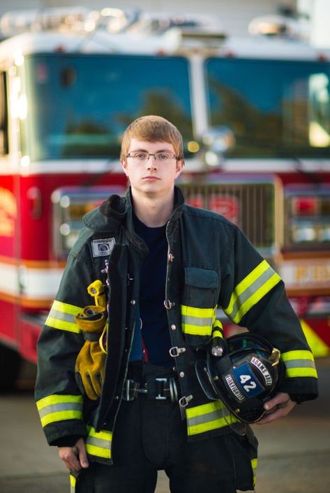 Firefighter Calendar Ideas, Firefighter Portraits, Fireman Calendar, Fire Department Photography, Calendar Fundraiser, Firefighter Photography, Firefighter Calendar, Senior Photos Boys, Career Photos