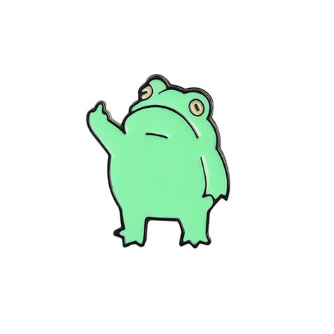 Cartoon Middle Finger, Doodles Bonitos, Frog Brooch, Frog Pins, Frog Drawing, 그림 낙서, Backpack Decoration, Funny Frogs, Soft Enamel Pins