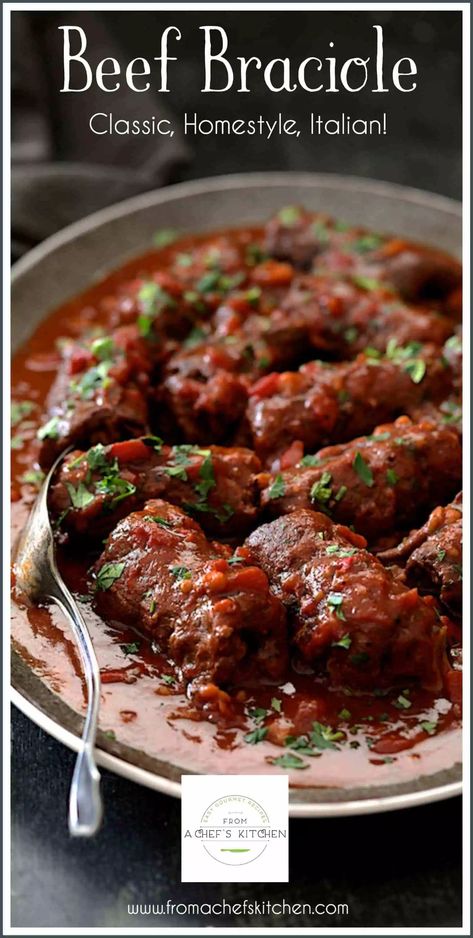 Braciole Recipe Italian, Beef Braciole, Italian Beef Recipes, Braciole Recipe, Italian Dinner Recipes, Italian Meats, Italian Dinner, Italian Recipes Authentic, Beef Recipes Easy