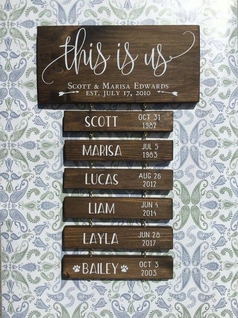 Cricut Quilting, Pyrography Ideas, Scrabble Wall, Family Wood Signs, Family Wall Decor, Tree Signs, Wooden Boards, Personalized Wedding Gift, Family Name Sign