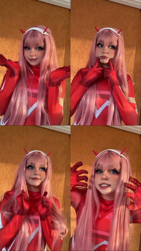 Two Face Cosplay, Cosplay Zero Two, Zero Two Cosplay, Art Folio, Cosplay Inspo, 17k Followers, Cosplay Characters, Zero Two, Two Faces