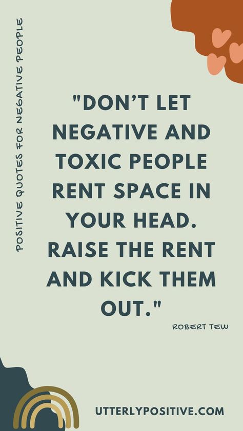 Negative thoughts can easily affect your mood and put you down for the whole day. Here are 66 inspiring positive quotes for your personal negativity cleanse! Read one or two every morning or whenever you feel like giving in to negativity. No Negative Thoughts, How To React To Negative People, Negativity Cleanse, Bs Quotes, Negative Thoughts Quotes, Dealing With Mean People, Negative People Quotes, Gothic Quotes, Fancy Quotes