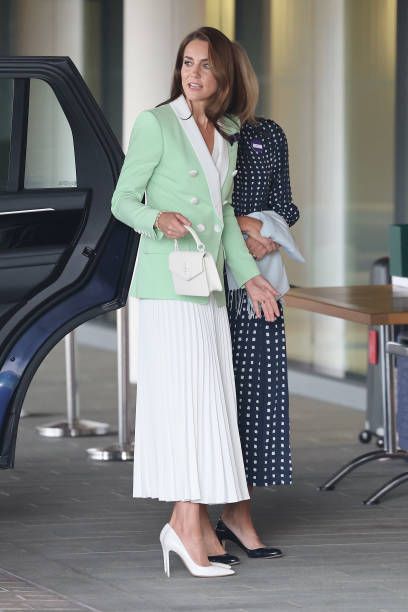 Kate Middleton Imágenes y fotografías - Getty Images Kate Middleton Tennis, Kate Middleton Wimbledon, Wimbledon 2023, Mint Blazer, Kate Middleton Style Outfits, Catherine Princess Of Wales, Princesse Kate Middleton, Looks Kate Middleton, Tennis Whites