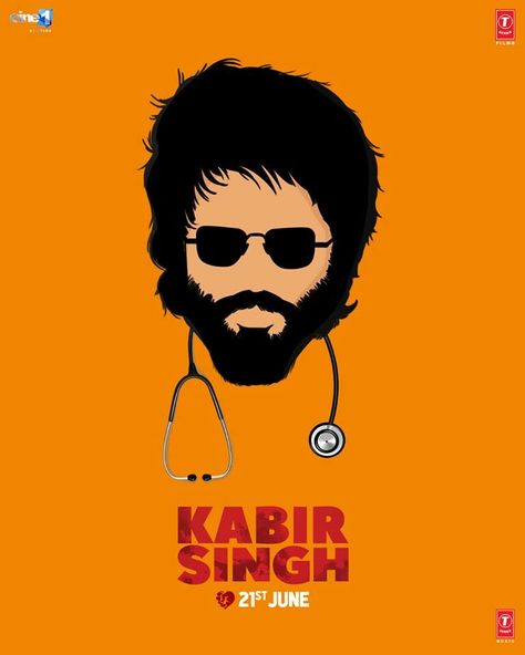 Arjun Reddy, Water Color Markers, Series Ideas, Kabir Singh, Posters Movie, Actors Illustration, National Doctors Day, Bollywood Posters, New Photos Hd