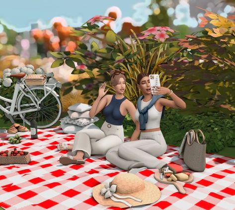 Chiara Sims 4 Picnic, Aesthetic Sims, Oasis Springs, Cc Sims, 24 Years Old, 4 Photos, Sims Cc, Sims 4, Oasis