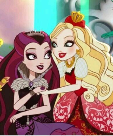 Ever After High | Raven Queen and Apple White Ever After Dolls, Not Friends, 2000s Cartoons, Friend Status, Raven Queen, Apple White, Fairy Tale Characters, Ex Machina, Ever After High