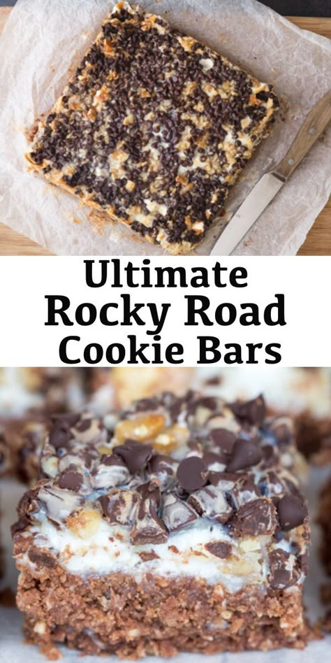 Rocky Road Cookies, Digestive Cookies, Cookie Bars Easy, Christmas Holiday Crafts, Holiday Wreaths Christmas, Holiday Cookies Christmas, Coconut Chocolate, Nutella Recipes, Holiday Cookie Recipes