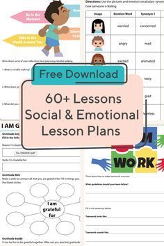 Help kids learn key social and emotional skills with this collection of lesson plans. #clicktolearn #SEL #socialskills #lessonplans #teacher #educationdotcom Social Emotional Learning For Kindergarten, Social Emotional Lesson Plans Preschool, Social Emotional Learning Activities 3rd Grade, Sel Preschool Lessons, Sel Curriculum Preschool, Social Skills Lessons Special Education, Social Emotional Lessons For Elementary, Free Social Emotional Printables, Social Emotional Learning Activities Free Printables