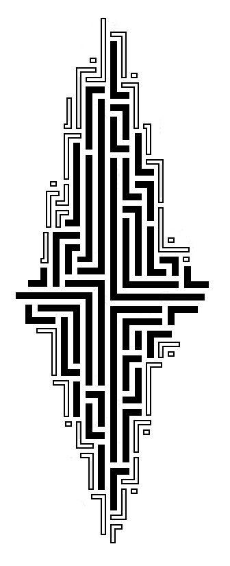 Tribal Maze tattoo Geometric Tattoo Eagle, Tattoos Eagle, Maze Tattoo, Circuit Art, Labyrinth Tattoo, Geometric Flower Tattoo, Meaningful Tattoos For Men, Labyrinth Garden, Mountain Tattoo Simple