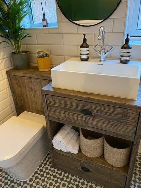 Bathroom Designs 2023, Vanity Unit Bathroom, Toilet Vanity Unit, Unit Bathroom, Toilet And Sink Unit, Bathroom Sink Units, Bathroom Vanity Unit, Bespoke Bathroom, Small Bathroom Interior