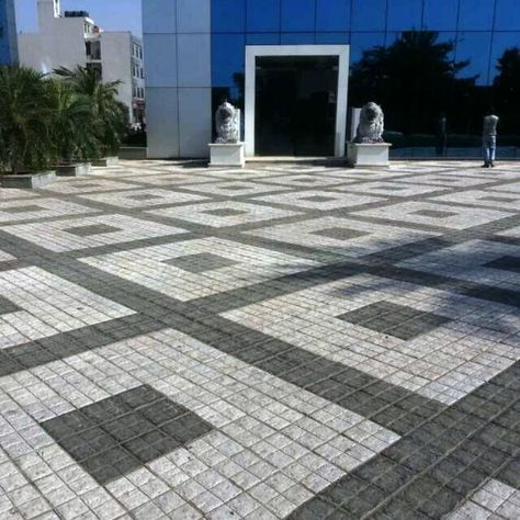 Parking Tiles Design, Walkway Design Ideas, Grass Pavers, Interlocking Pavers, Parking Tiles, Designer Tiles, Paver Blocks, Paving Pattern, Paver Designs