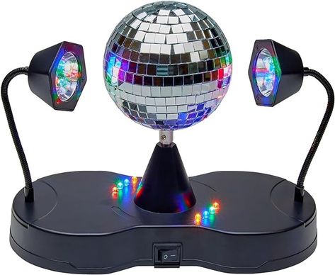 Playbees Rotating Disco Ball - LED Revolving Disco Ball with Movable Strobe Lights for Disco Party Decor, Mirror Lights Party, Mini Lava Lamp Alternative, 30 Second Dance Party - Amazon.com Lamp Alternative, Mini Lava Lamp, Disco Party Decor, Disco Ball Light, Lights Party, Disco Party Decorations, Mirror Lights, Double Mirror, Decor Mirror