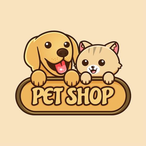 Petshop Logo, Dog Bedroom Decor, Pet Shop Logo Design, Pet Store Ideas, Pet Shop Logo, Dog Grooming Shop, Cat Bath, Dog Branding, Most Popular Dog Breeds