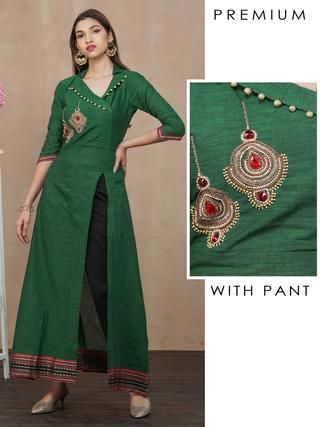 Linen Kurti, Plain Kurti Designs, A Line Kurti, Indian Kurti Designs, New Kurti Designs, Embroidered Kurti, Simple Kurta Designs, Designer Kurti Patterns, Kurti Patterns