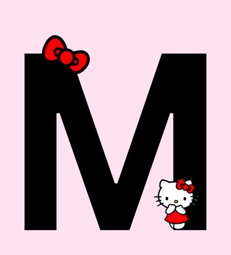 Letter M, Hello Kitty, Kitty, Iphone, Pins, Quick Saves