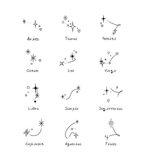 Zodiac Sign Couple Tattoos, Astrological Signs Tattoos, Family Astrology Tattoo, Sister Finger Tattoos, Meaningful Tattoos For Men, Astrology Tattoo, Small Heart Tattoos, Matching Sister Tattoos, Minimal Tattoo Design