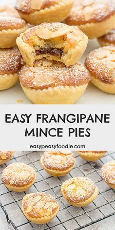 Frangipane Mincemeat Tarts, Garlic Bread With Sliced Bread, Xmas Nibbles, Christmas Buns, Frangipane Mince Pies, Christmas Bites, Homemade Mince Pies, Coconut Cookie, Homemade Bread Recipe