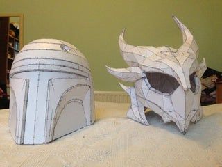 Pepakura Helmets: 14 Steps Pepakura Helmet, Boba Fett Helmet, Star Wars Helmet, Halo Master Chief, Project Steps, Red Brick House, Alien Races, Halloween Contest, Basic Design