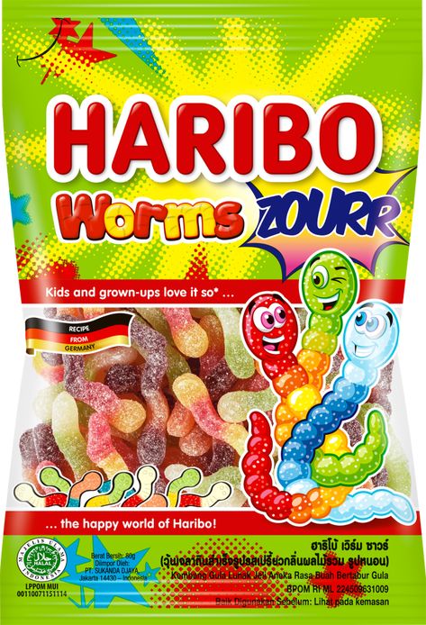 Sour Gummy Worms Aesthetic, Haribo Candy Aesthetic, Trollies Gummy Worms, Sour Gummy Candy Aesthetic, Haribo Gummies, Haribo Sweets, Candied Grapes Recipe, Haribo Candy, Fire Kids