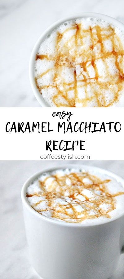 HOW TO MAKE A CARAMEL MACCHIATO Homemade Caramel Macchiato, Caramel Coffee Recipe, Caramel Macchiato Starbucks, Keurig Recipes, Caramel Macchiato Recipe, Caramel Cappuccino, Macchiato Recipe, Nespresso Recipes, Espresso Recipes