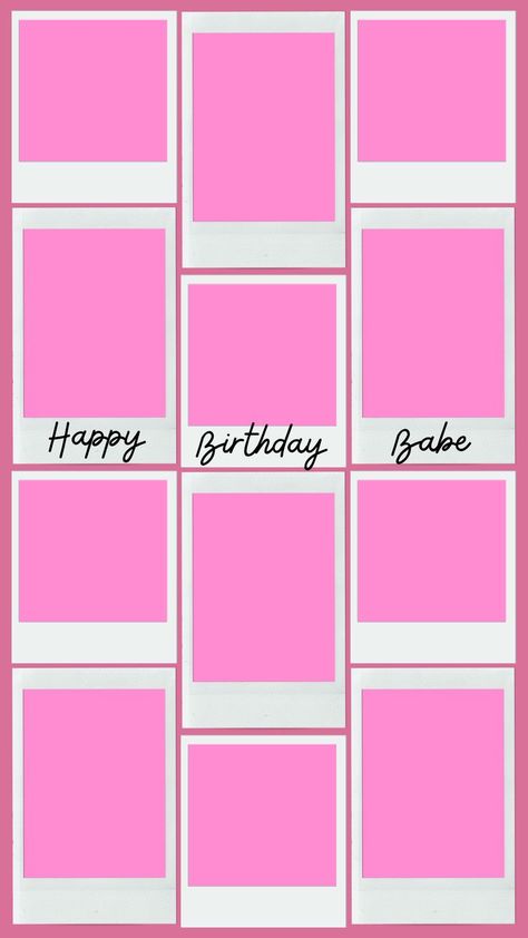 HAPPY BIRTHDAY TEMPLATE🦚🌷 Follow for more🧿🤍 Happy Birthday Sister Pictures, Happy Birthday Little Sister, Happy Birthday Babe, Pink Wallpaper Ipad, Pink Wallpaper Hello Kitty, Best Friends Forever Images, Birthday Collage, Happy Birthday Wallpaper, Happy Birthday Template