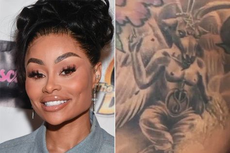 Blac Chyna Removes 'Demonology' Tattoo After Dissolving Facial Filler and Getting Breast Reduction Blac Chyna Tattoo, Evil Tattoo, Tattoo Filler, Facial Fillers, Blac Chyna, Breast Reduction, Celebrity Tattoos, Tattoo Removal, Back Tattoos