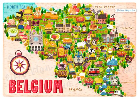 Map Of Belgium, Belgium Illustration, Belgium Poster, Belgium Aesthetic, World Map Continents, Hong Kong Map, Belgium Food, Belgium Map, French Flashcards