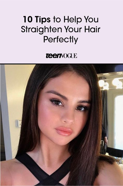 Straight Hairstyles With Side Part, Sleek Straight Hair Behind Ears How To, How To Get Slick Straight Hair, How To Get Perfect Straight Hair, How To Get Sleek Straight Hair, How To Get Pin Straight Hair, Straight Hair Hacks, Sleek Formal Hairstyles, Slick Straight Hair