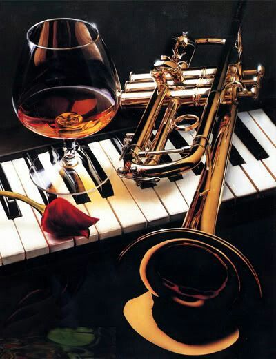 Arte Jazz, Jazz Art, All About Music, Musical Art, Smooth Jazz, A Glass Of Wine, Trumpets, All That Jazz, Jazz Blues