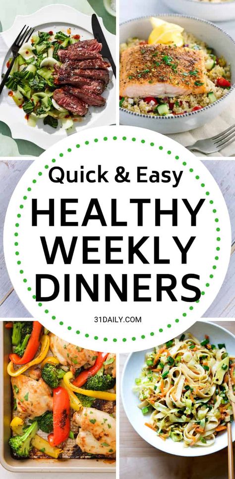 From Whole30 to pantry meals, it's healthy and simple weeknight dinner ideas. Meal Plan // Week 5: Keeping It Healthy Dinners | 31Daily.com #healthyrecipes #healthyweeknightdinners #whole30 #mealplan #31Daily Dinner Planning Weekly, Healthy Weekly Meal Plan, 31 Daily, Meal Plan Week, Saffron Threads, Healthy Weeknight Dinners, Healthy Comfort, Healthy Menu, Sunday Meal Prep