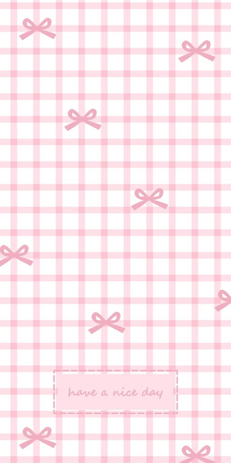 1/2 Lockscreen Bows Aesthetic, Tartan Wallpaper, Blue Grid, Floral Cards Design, Pink Wallpaper Girly, Bow Wallpaper, Iphone Wallpaper Kawaii, Wallpaper Pink, Pink Bows