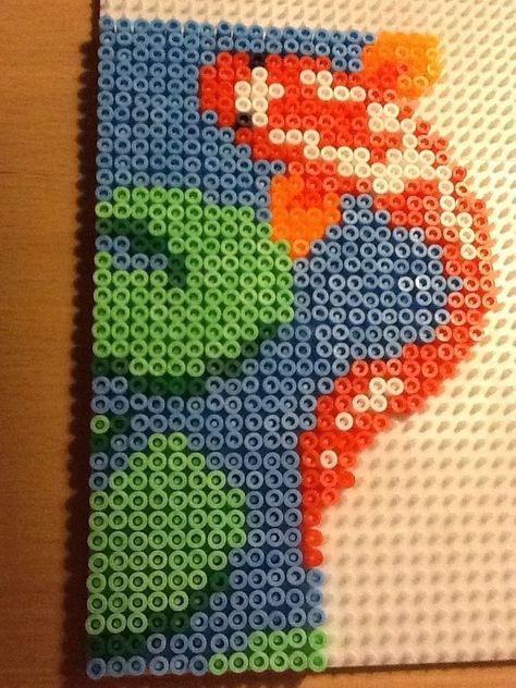 Perler Bead Koi Fish, Koi Fish In Water, Fish In Water, Hamma Beads Ideas, Easy Perler Bead Patterns, Pony Bead Crafts, Pearl Beads Pattern, Easy Perler Beads Ideas, 3d Perler Bead